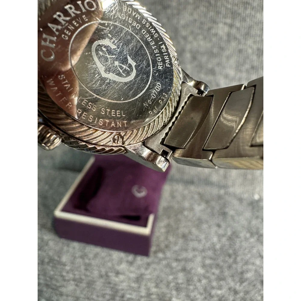 Charriol Geneve Diamond Mother of Pearl Two Tone Stainless Steel Watch 0700